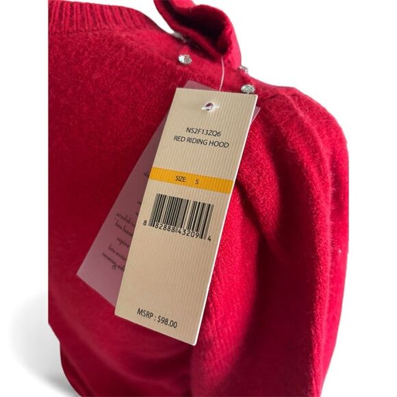 NWT Nanette Lepore Red Riding Hood Sweater | Size Small - Picture 10 of 11